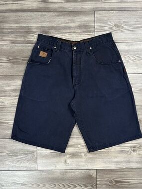 Vintage Y2K FUBU Dark Navy Baggy Denim Shorts
